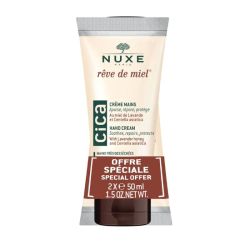 Nuxe Rêve de miel crème mains CICA peaux sèches et abîmées 2x50ml