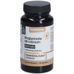 Bisglycinate de calcium en gélules - 90 gélules