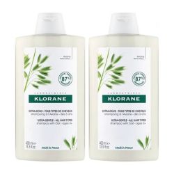 Shampoing Extra-Doux Tous Types de Cheveux AVOINE - 2 x 400 ml