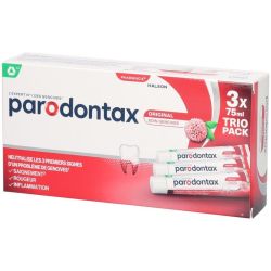 ORIGINAL - Dentifrice Quotidien au Fluor - Saignement des Gencives - 3 x 75 ml