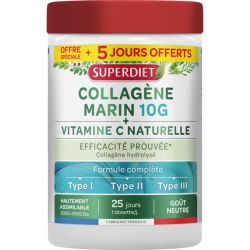 Collagène Marin 10 g + Vitamine C poudre +25% offerts - 25 dosettes