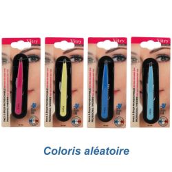 Pince a epiler professionnelle mors biais couleur