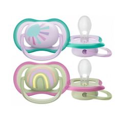 Avent Ultra Air 2 Sucettes Orthodontiques 0-6 mois