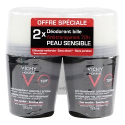 Vichy H Deod A/Transp 72H Bille 50Mlx2
