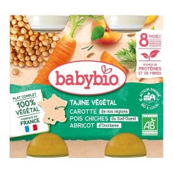 Tajine végétal - Carotte des Landes, Pois Chiches du Sud-Ouest, Abricot d'Occitanie - Lot de 2 - 400 g