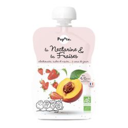 Popote Gourde Nectarine Fraises 120G