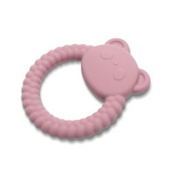 Hochet De Dentition Silicone Panda Rose - 1 unité