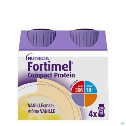Compact Protein 2.4 kcal/ml - Vanille - 4 x 125 ml