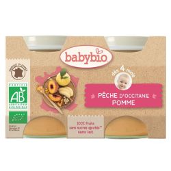Petit pot Pêche Pomme 2x130g