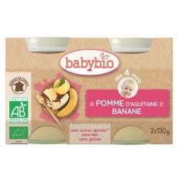 Vitbabybio Pomme/Banane 130G2