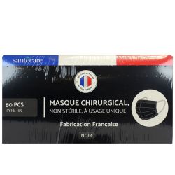 Masque Chirurgical En14683 Noir 50 Idc