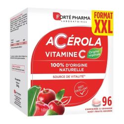 Acérola Vitamine C - Format XXL - 96 comprimés à croquer