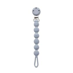 Attache Sucette Silicone Gris - 1 unité