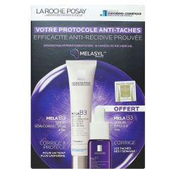 Coffret Toleriane anti-taches Melasyl soin visage protecteur SPF30 + serum offert