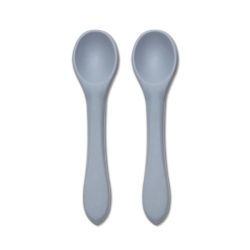 Lot de 2 cuillères en silicone - Gris