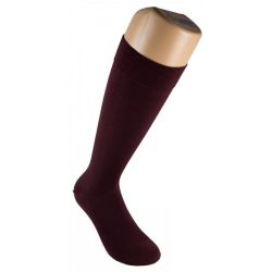 Chaussettes de contention classe 2 mixtes Elle & Lui - Bordeaux Taille 1 Court