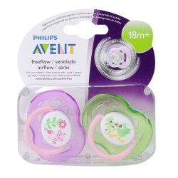 2 sucettes en silicone 18m+ Fille
