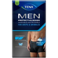 MEN PROTECTIVE BOXER - Boxer de Protection Lavable - Noir - Taille M, 1 unité
