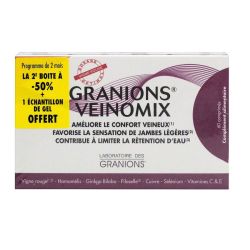 Veinomix comprimés jambes légères 2x60 comprimés