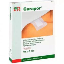 Curapor Pansement Adhesif Chirurgical Sterile - 10 x 8 cm, 10 pansements