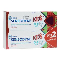 Pro-Email Dentifrice Enfants 2-6 ans Fraise - 2 x 50 ml