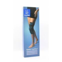 Genu Ligaflex Genouillère ligamentaire fermée Gris - Taille 4, Court