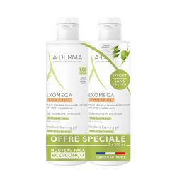 Gel Moussant Émollient Anti-grattage Exomega Control - 2 x 500 ml