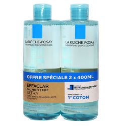Effaclar eau micellaire Ultra peau grasse 2x400ml