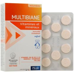 Multibiane Enfant Vitamines et Minéraux - 30 comprimés à croquer