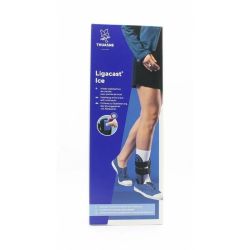 Ligacast Ice Attelle Cheville Noir/Bleu - Taille 1