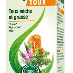 Toux sèche et grasse thym plantain miel sirop 94ml