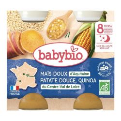 Mais doux d'Aquitaine Patate douce de nos Régions Quinoa du Centre-Val de Loire - 2 x 200 g