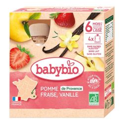 Gourdes Pomme Fraise Vanille bio - 90 g
