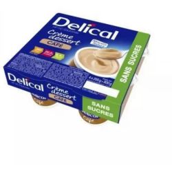 Crème Dessert HP/HC Sans Sucre Café - 4 x 200 g