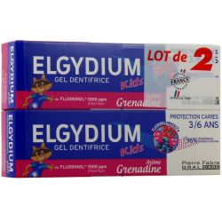 Gel dentifrice kids grenadine protection caries - 2 x 50 ml