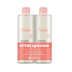 Eau Micellaire Démaquillante LES ESSENTIELS - 2 x 400 ml