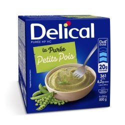 Delical Purée HP HC Petits Pois - 4 x 200 g