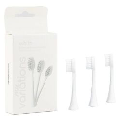 Tête de Rechange Pour Brosse à Dents Electrique Blanche - 3 têtes