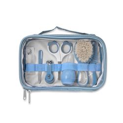 Hygiene set with travel case DELUXE Baby Care - blue