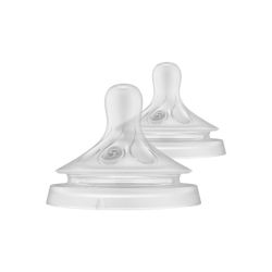 NATURAL RESPONSE - Tétines en Silicone - Débit 5 - 2 unités