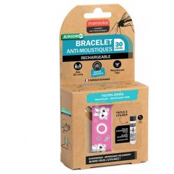 Bracelet Anti-Moustiques Junior - Chat - 1 bracelet + recharge 6 ml