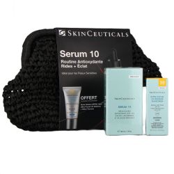 Trousse Routine Anti-Oxydante - Rides + Eclat - Sérum 10 30 ml + Crème Solaire SPF50 Visage 15 ml