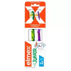 Junior - Brosses à dents souples 6-12 ans - Lot de 2