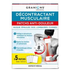 Patchs anti-douleur thermothérapie décontractant musculaire - 5 patchs
