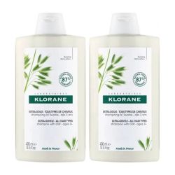 Shampoing Extra-Doux Tous Types de Cheveux Avoine Bio - 2 x 400 ml