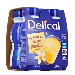 Boissons HP/HC Lactée Saveur Vanille - 4 x 200 ml