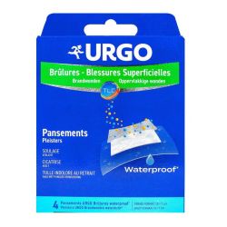 Urgo Brulure Waterproof Gm Bte 4