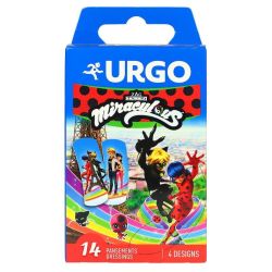 Urgo 14 pansements enfants Miraculous 4 Designs 2,5 x 7,5cm