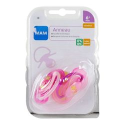 Mam 2 Sucettes caoutchouc +6 mois garçon-fille