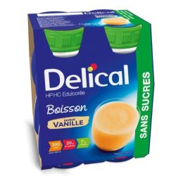 Delical Bois Hp Hc Edulcor Vanill 4X200Ml
